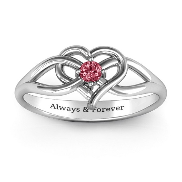 Everlasting Elegance Interwoven Heart Ring - The Name Jewellery™