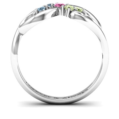 Flourish Infinity Ring with Gemstones - The Name Jewellery™