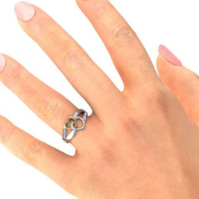 Forever Linked Hearts Ring - The Name Jewellery™