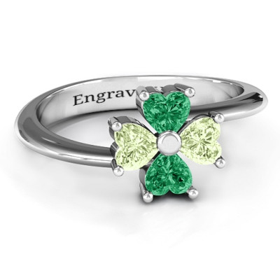 Four Heart Clover Ring - The Name Jewellery™