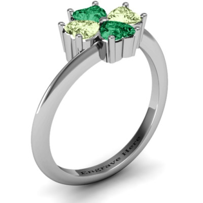 Four Heart Clover Ring - The Name Jewellery™