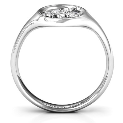 Full Circle Cherry Blossom Ring - The Name Jewellery™