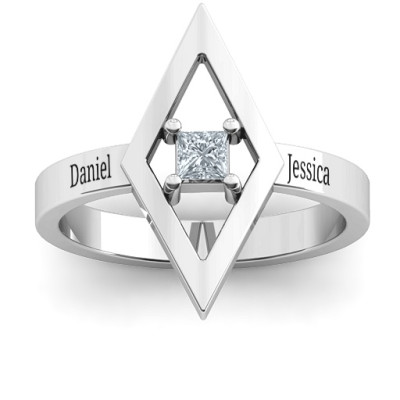 Glam Diamond Ring - The Name Jewellery™