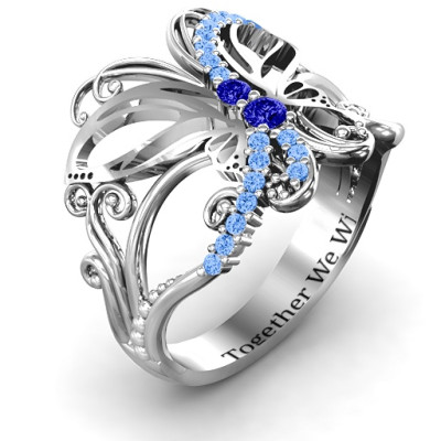 Glimmering Butterfly Ring - The Name Jewellery™