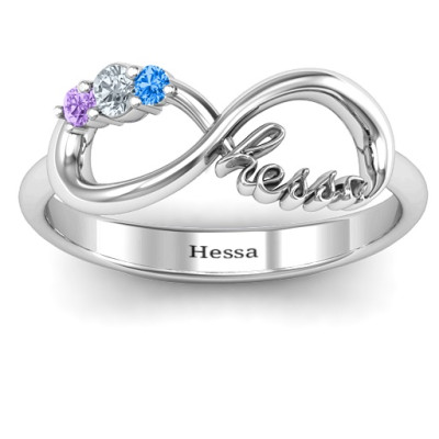 Hessa  Never Parted After Gemstone Ring - The Name Jewellery™