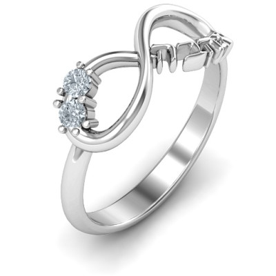 Infinity Ahava Ring - The Name Jewellery™