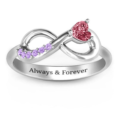 Infinity In Love Ring with Accents - The Name Jewellery™