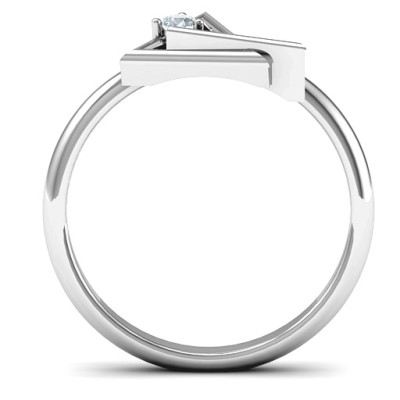 Interlocked Triangle Geometric Ring - The Name Jewellery™
