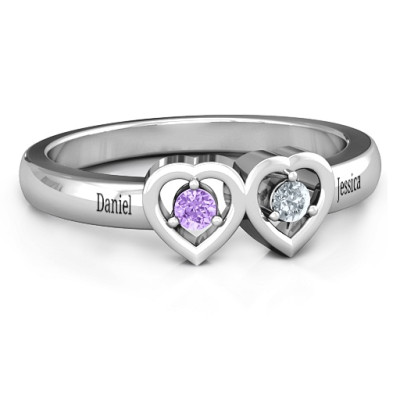 Kissing Hearts Ring - The Name Jewellery™