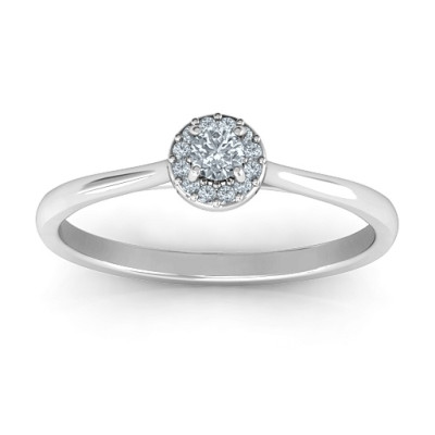 Little Luxury Halo Ring - The Name Jewellery™