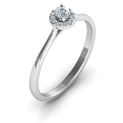 Little Luxury Halo Ring - The Name Jewellery™