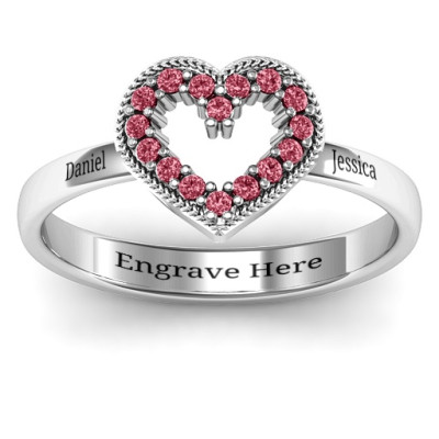 Love Story Heart Accent Ring - The Name Jewellery™