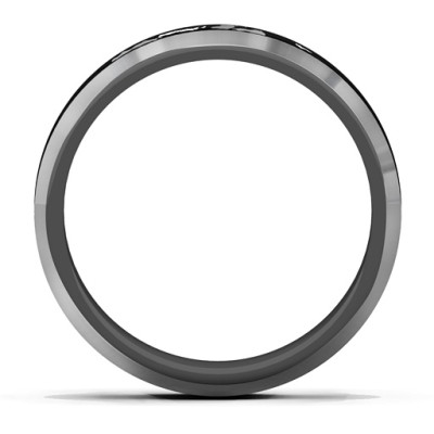 Men's Black Camouflage Tungsten Ring - The Name Jewellery™