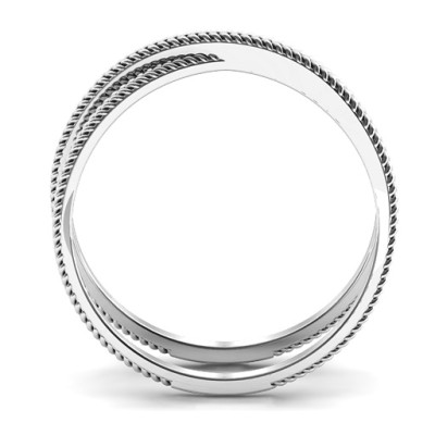 Modern Crossover Ring - The Name Jewellery™
