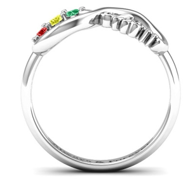 Mom's Infinite Love Ring with 2-10 Stones - The Name Jewellery™