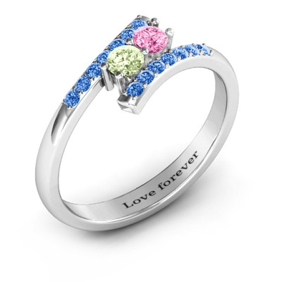Moment We Met Two Stone Ring - The Name Jewellery™