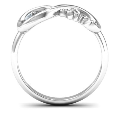 Peace Infinity Ring - The Name Jewellery™