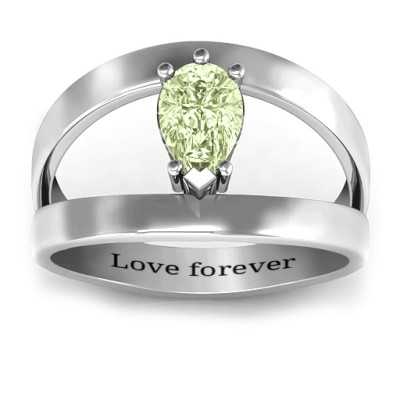 Pear With Flair Ring - The Name Jewellery™