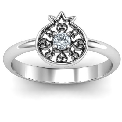 Pomegranate with Filigree Ring - The Name Jewellery™