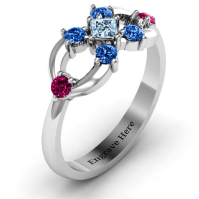Princess Centre Infinity Ring - The Name Jewellery™