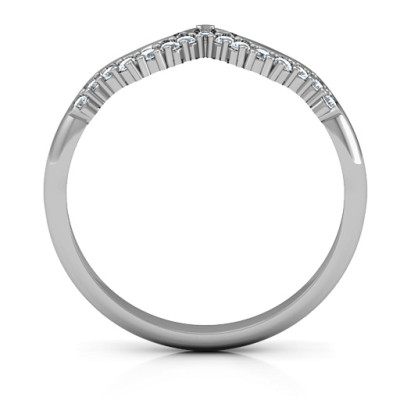 Solitaire Infinity Shadow Band - The Name Jewellery™