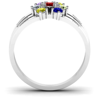Spidra' Round Centre Ring - The Name Jewellery™