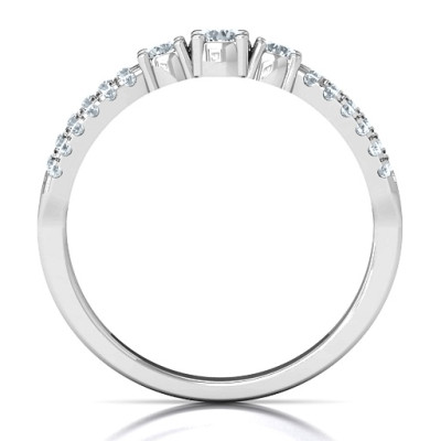 Split Shank  Past, Present and Future  Ring - The Name Jewellery™