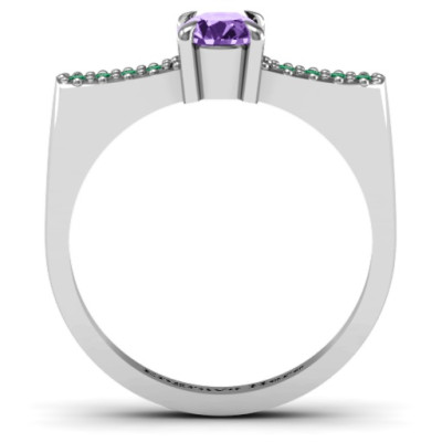 Square Shoulder Ring - The Name Jewellery™