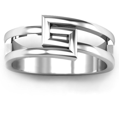 Square on Square Geometric Ring - The Name Jewellery™