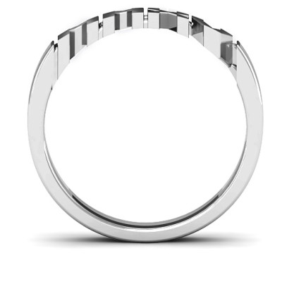 Sterling Silver 2015 Roman Numeral Graduation Ring - The Name Jewellery™