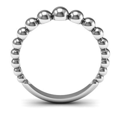 Sterling Silver Beaded Beauty Ring - The Name Jewellery™