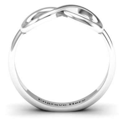 Sterling Silver Classic Infinity Ring - The Name Jewellery™
