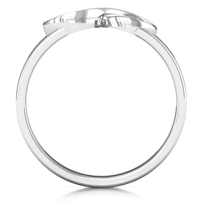 Sterling Silver Men's Expression of Infinity Band - The Name Jewellery™