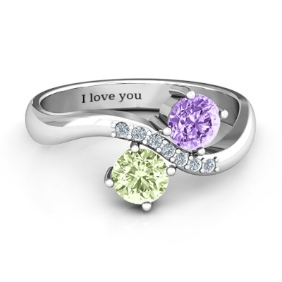Storybook Romance Two Stone Ring - The Name Jewellery™