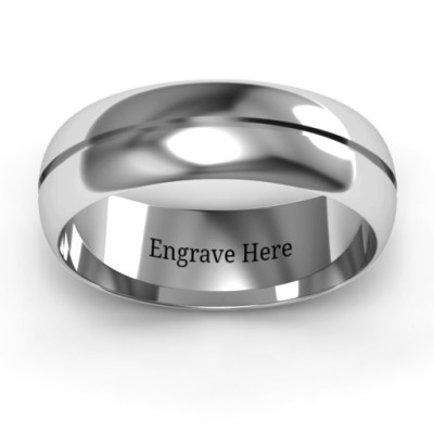 Titus Grooved Men's Ring - The Name Jewellery™