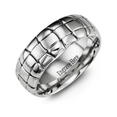 Tortoise Shell Cobalt Ring - The Name Jewellery™