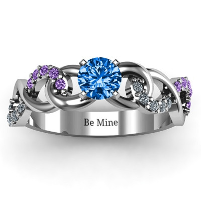 Triple Infinity with Accents Ring - The Name Jewellery™