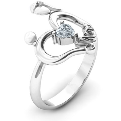 Unbreakable Bond Heart Ring - The Name Jewellery™