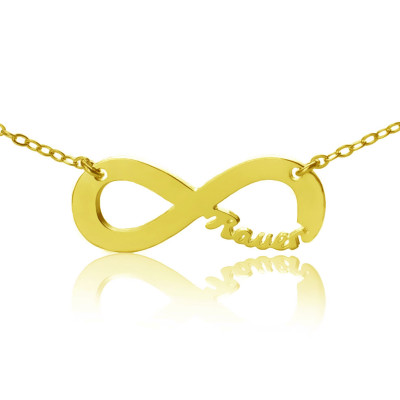 Solid Gold 18ct Infinity Name Necklace - The Name Jewellery™