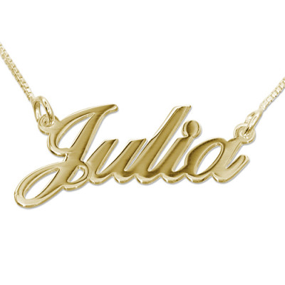 18ct Gold Classic Name Necklace - The Name Jewellery™