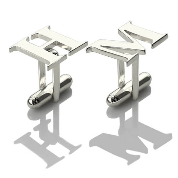 Best Designer Cufflinks with Initial Sterling Silver - The Name Jewellery™