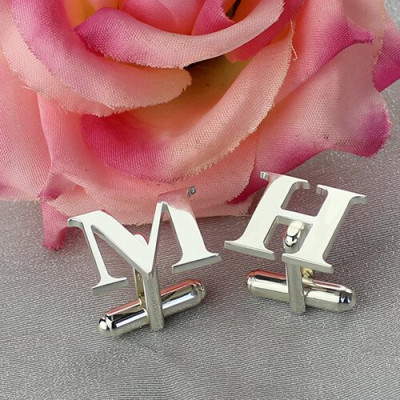 Best Designer Cufflinks with Initial Sterling Silver - The Name Jewellery™