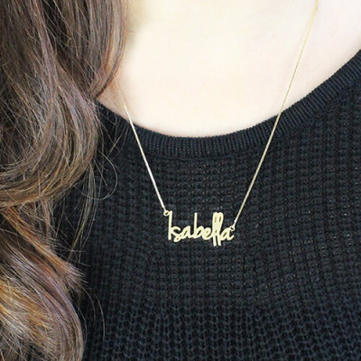 Small Name Necklace For Women in 18ct Gold Plated - The Name Jewellery™