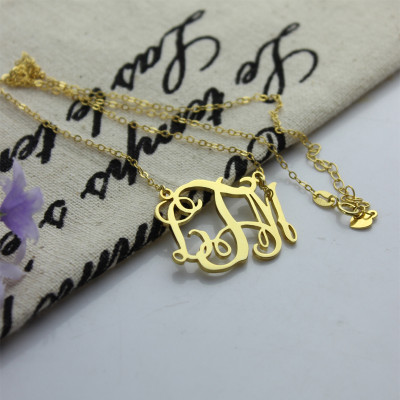 Cut Out Taylor Swift Monogram Necklace 18ct Gold Plated - The Name Jewellery™