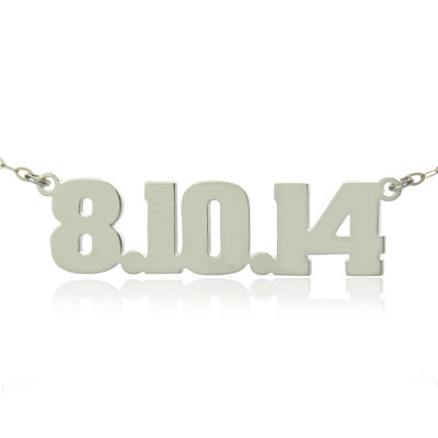 Sterling Silver Number Name Necklace Unique Men Jewellery - The Name Jewellery™