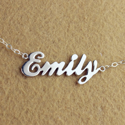Custom Cursive Name Necklace Sterling Silver - The Name Jewellery™