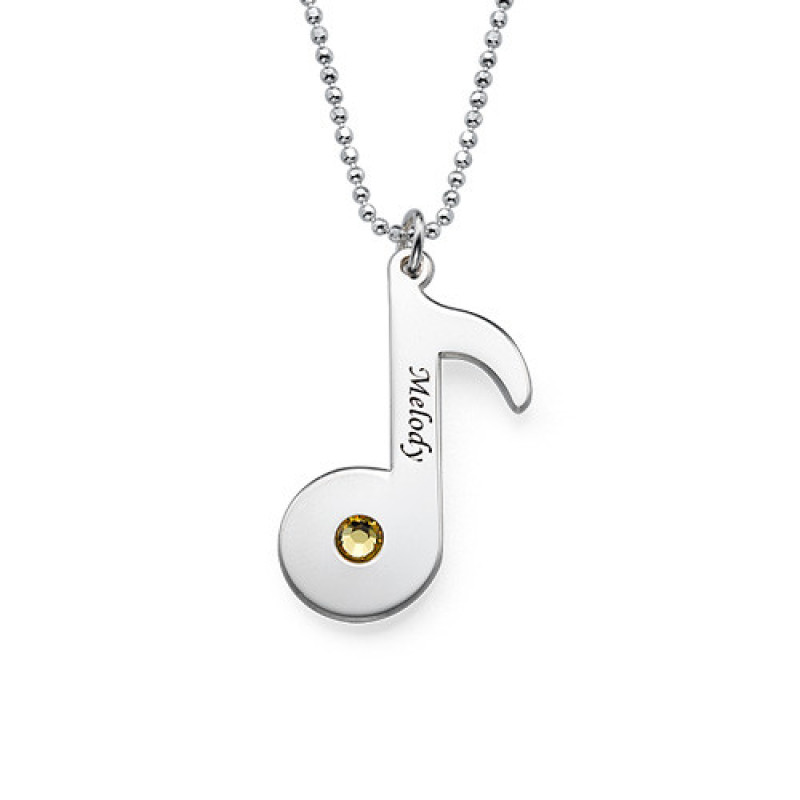 Child's Sterling Silver Music Note Necklace By Lily Charmed |  notonthehighstreet.com
