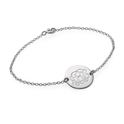 Sterling Silver Monogram Bracelet/Anklet - The Name Jewellery™