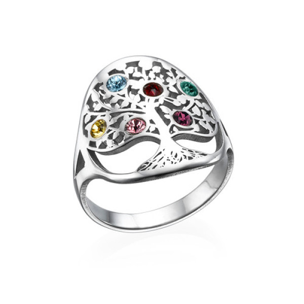 Family Tree Jewellery - Birthstone Ring - The Name Jewellery™