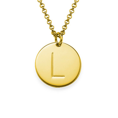 18k Gold Plated Initial Charm Necklace - The Name Jewellery™